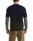 Loft 604 Colorblocked Wool Crewneck Sweater Men's