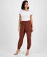 Women's Solid Pull-On Cargo Jogger Pants, Created for Macy's