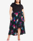 Plus Size Michaela Print Skirt