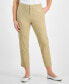 Petite Mid Rise Linen-Blend Ankle Pants, Created for Macy's