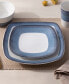 Colorscapes Layers Square Dinner Plate Set of 4, 10.75"