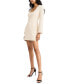 Women's Scoop Neck Long Sleeve Mini Dress