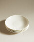 Bone china soup plate