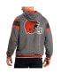 Men's Brown, Gray Cleveland Browns Extreme Full Back Reversible Hoodie Full-Zip Jacket