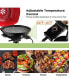 1600W Portable Electric BBQ Grill with Removable Non-Stick Rack