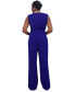 Women's Surplice-Neck Sleeveless Tie-Waist Jumpsuit