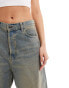 Mango vintage wash baggy jeans in vintage wash blue