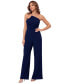 Women's Asymmetrical-Neck Strapless Jumpsuit