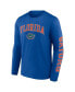 Men's Royal Florida Gators Distressed Arch Over Logo Long Sleeve T-shirt