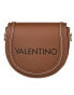 Valentino Tonga RE western flap bag with contrast stitch in brown