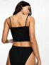 ASOS DESIGN 2 pack seamless longline bandeau bras in mink and black