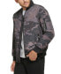 Men's Quilted Baseball Jacket with Rib-Knit Trim