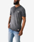 Men's Short Sleeve Dyed Embro Henley Shirt