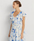 Women's Belted Tiered Floral Gown