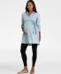 Women's Cotton Chambray Belted Maternity Tunic