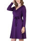 Women's Chic V-neck Long Sleeve Belted Dress