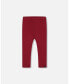 Baby Girls Baby Rib Leggings Burgundy