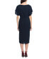 Women's Boat-Neck Faux-Wrap Dress