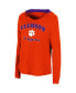 Women's Orange Clemson Tigers Catalina Hoodie Long Sleeve T-Shirt