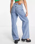 ONLY Hope high waisted wide leg jeans in light blue