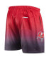 Men's Black, Red Tampa Bay Buccaneers Ombre Mesh Shorts