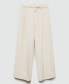 Women's Tie Wide Leg Trousers