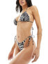 Free Society tie side bikini bottom in butterfly print