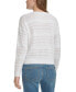 Petite Cotton Textured Pointelle Sweater