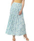 Women's Print Box Pleat Maxi Skirt