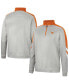 Men's Gray, Texas Orange Texas Longhorns Bushwood Fleece Quarter-Zip Jacket