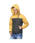 Men's Mustard Yellow & Carbon Black Zip-Front Puffer Jacket