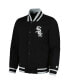 Men's Black Chicago White Sox Secret Weapon Satin Full-Snap Jacket