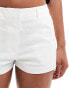 ASOS DESIGN ultra micro tailored short in ivory