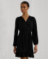 Women's Belted Stretch Jersey Dress