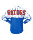 Women's Royal Florida Gators Tie-Dye Long Sleeve Jersey T-shirt