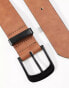 Pull&Bear belt with black buckle in brown