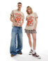 Reclaimed Vintage unisex Rolling Stones licensed t-shirt in washed stone