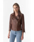 Women's Jacket Half Sleeve, Antique Tan