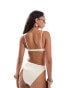 South Beach essentials crinkle underwire bikini top in coconut