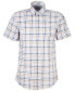 Men's Kinson Tailored Gingham Short-Sleeve Shirt