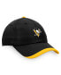 Men's Black Pittsburgh Penguins Authentic Pro Rink Pinnacle Adjustable Hat