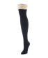 Женские носки MeMoi womens Lace Top Cable Knee High Socks