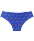 Women's Royal Buffalo Bills Gauge Allover Print Knit Panties