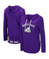 Women's Purple TCU Horned Frogs My Lover Lightweight Hooded Long Sleeve T-shirt