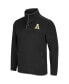 Men's Black Appalachian State Mountaineers Rebound Snap Pullover Jacket