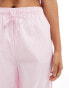 Stradivarius co-ord tie front trousers in pink stripe