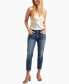 Boyfriend Mid Rise Slim Leg Jeans