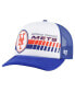 Men's White/Royal New York Mets 2024 Spring Training Foam Trucker Adjustable Hat