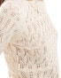 Vero Moda crochet top in cream