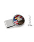 Men's American Bald Eagle Colorized JFK Half Dollar Stainless Steel Money Clip